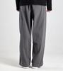 Beoteunseoul Vintage Washed Cutoff Curved Cotton Pants (Charcoal)