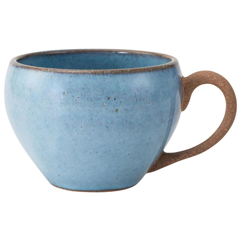 Hasami Ware Mug Large Capacity Approximately 435ml Terracotta Blue 25222