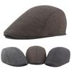 Newsboy Caps Classic Advanced Flat British Western Style Men Hat for Daily Wear