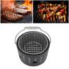 BBQ Stove Aluminum Stainless Steel Multifunctional with Portable Handle Food Charcoal Stove for Tea Making Camping