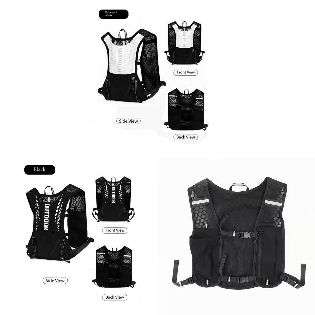 Oxford Cloth Hiking Vest Pack With Water Bottle Holder For Running And Cycling Enthusiasts