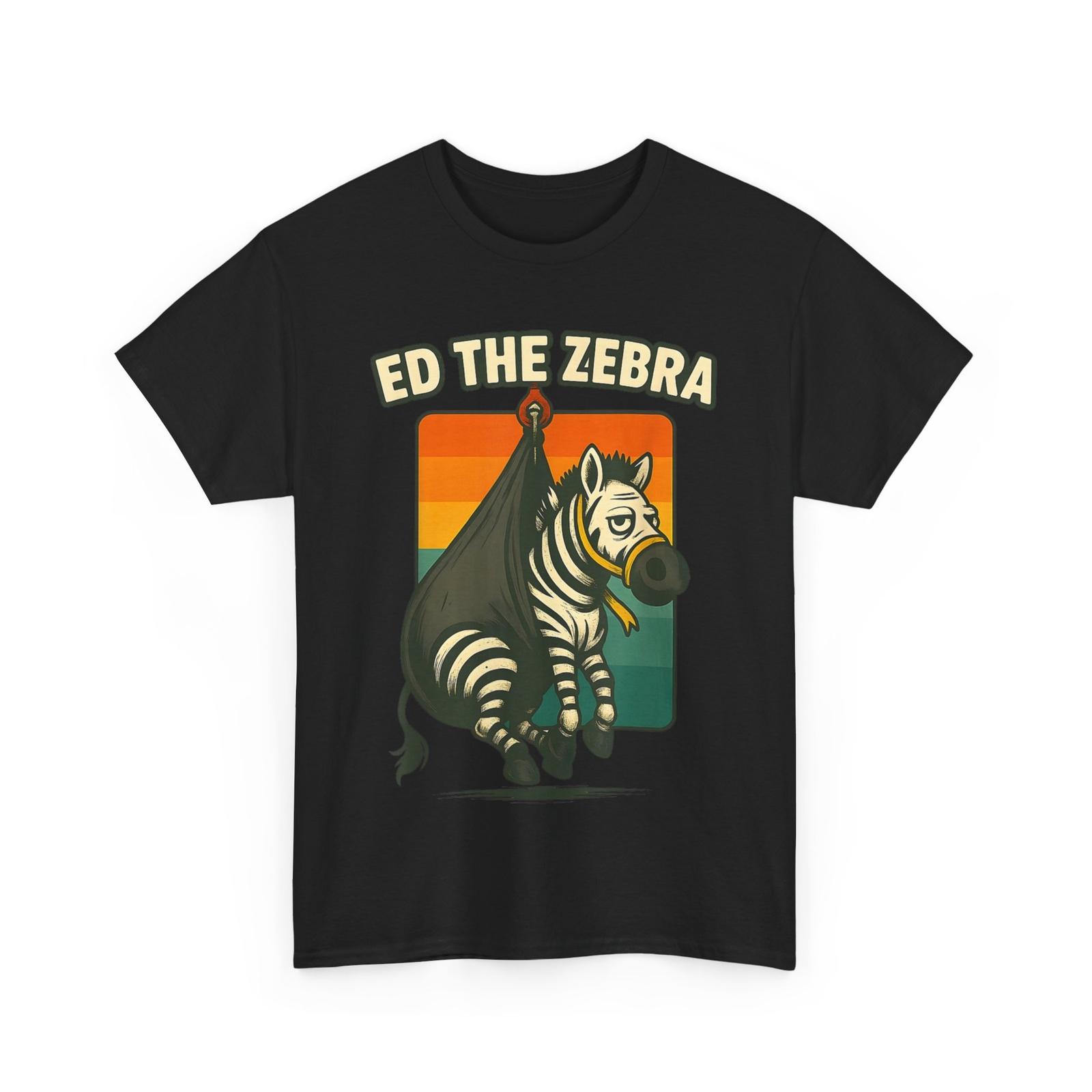 Ed The Zebra Captured Funny T-Shirt Mens Womens Tees Top M