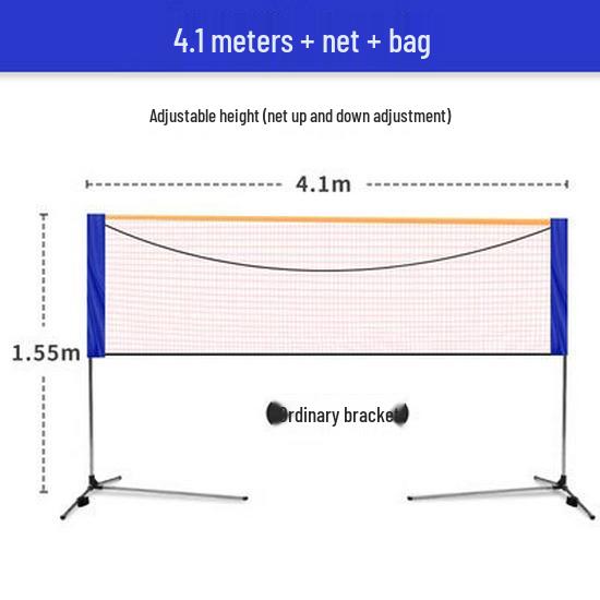 Portable Foldable Badminton Net Stand for Indoor/Outdoor Use