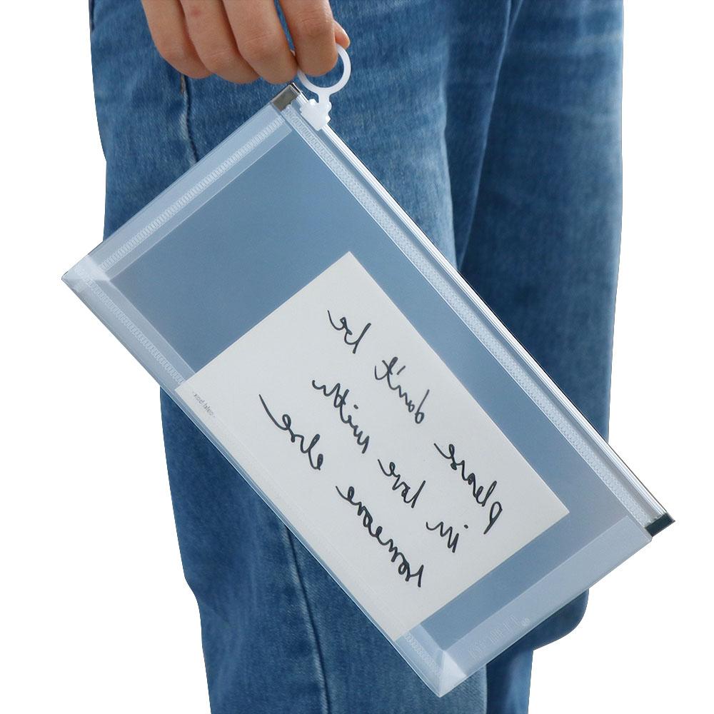 PVC B5 A4 A5 A6 Size Zipper Folders School Stationery Binder Bag Office File Holder School Folder Document Bag Binder Pockets