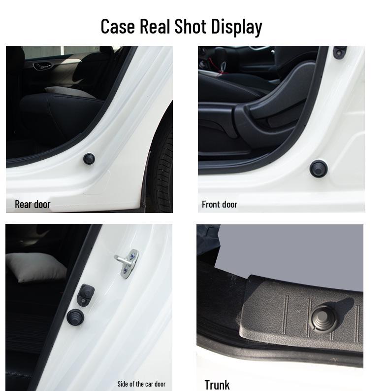 Car Door Shock Absorbing Silicone Pads - Anti-collision, Silent Closing (4-Piece Set)