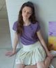 Aueonoseuteljia Jacquard Button Half T-Shirt_Vintage Purple(Ob6Tp15)