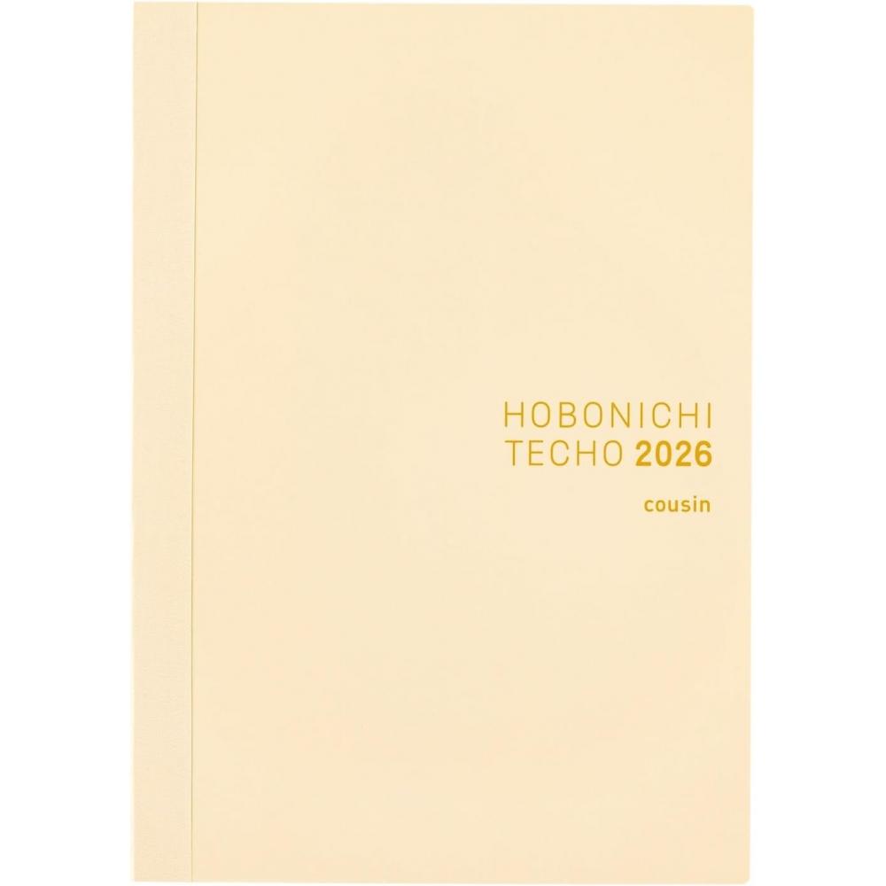 Hobonichi Notebook 2026 Main Unit Cousin English Version [A5 1 Day 1 Page  English   January  monDay Beginning] A5 English Version