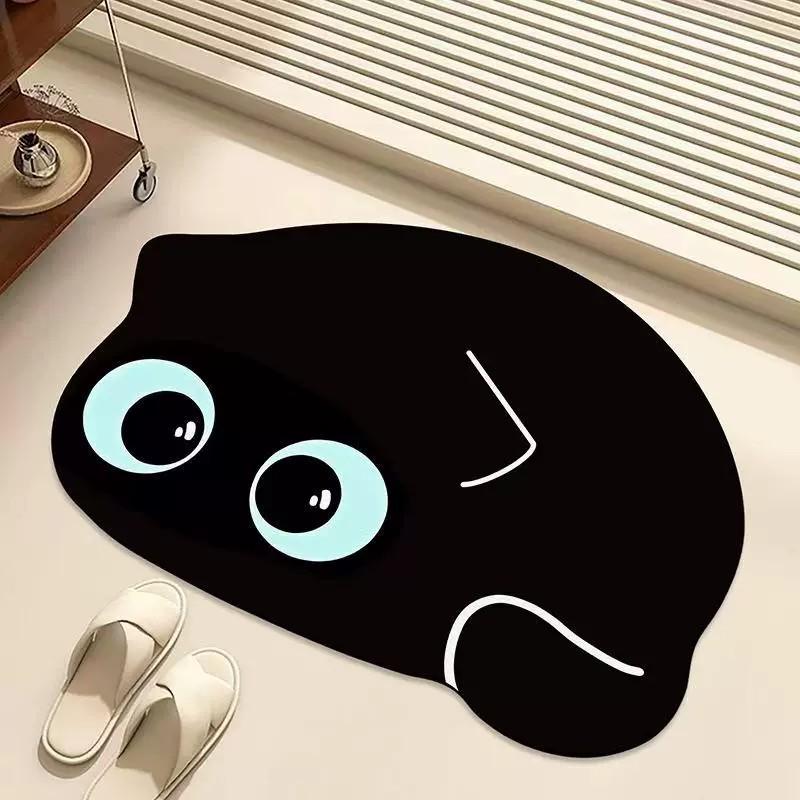Cartoon Kitten Quick-Dry Non-Slip Bathroom Mat