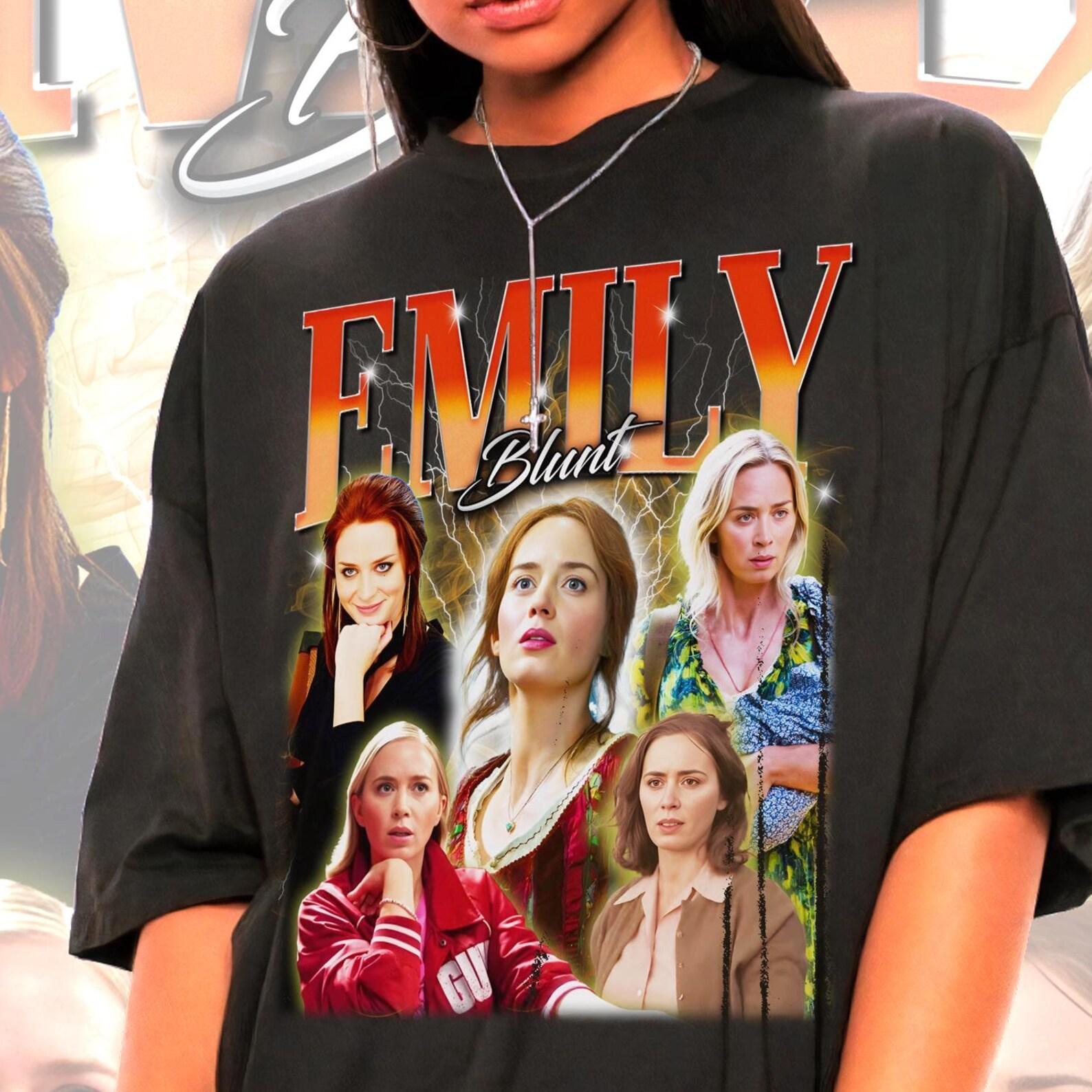 Unisex Emily Blunt Shirt - Movie Actress Tshirt,Vintage Movie Tee 4XL