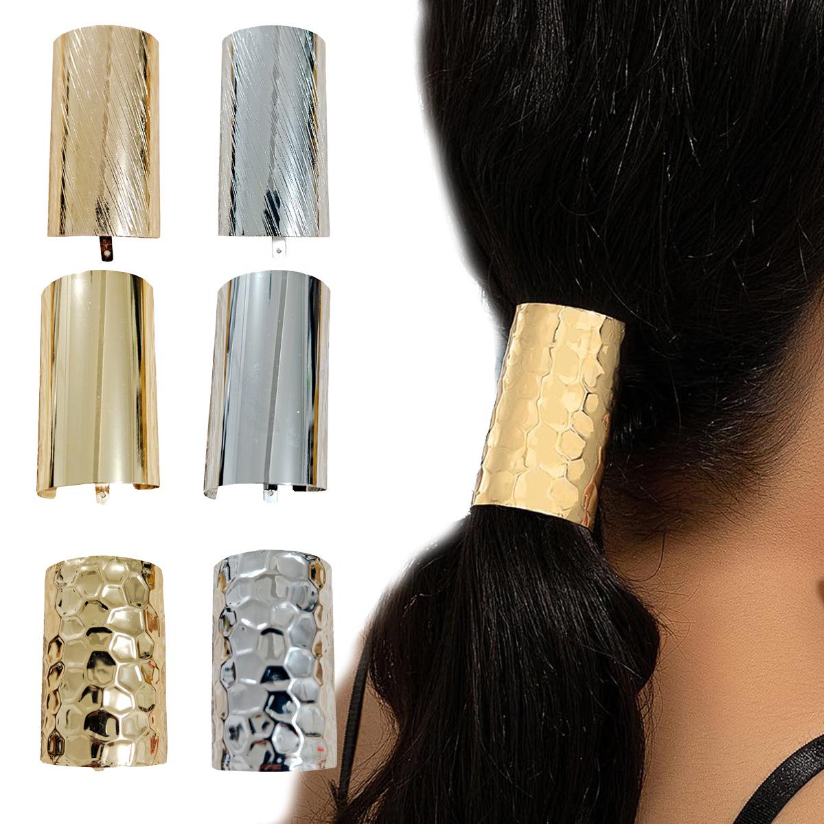 

European & American Textured Hair Claw - Elegant Low Ponytail Clip & Hair Fork
