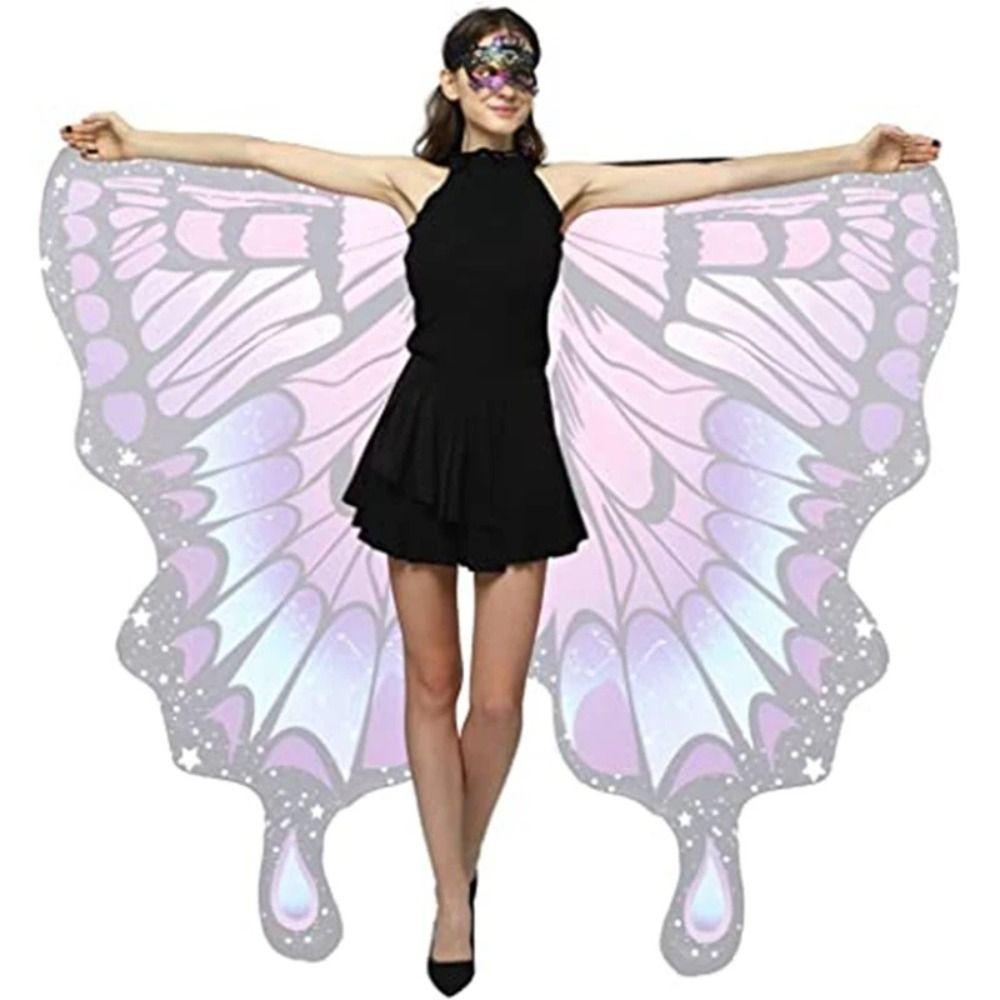 Rotating Butterfly Wings Shawl Dress Up Butterfly Shawl Cape Fairy Wings Cloak Festival Party