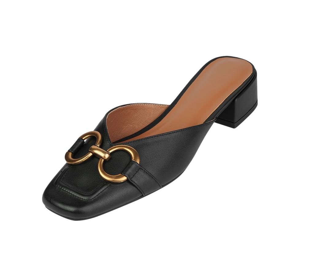 Fashion Summer Fashion Modern Slippers Outside Slides 2024 New Women Sandals Flats Square Heel Women Shoes Chunky Heel Women Mules