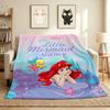 Custom Name Undersea Adventure Flannel Blanket Throw Blanket Soft Warm Sofa Bed Home Decor Unique Gift
