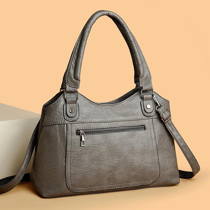New Tote Bag Women's Bag Large Capacity Retro Shoulder Bag Fashionable Commuter Messenger Bag