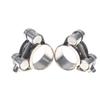 2Pcs Stainless Steel Strengthens European Style Hose Clamp Exhaust Circular Air Water Pipe Clip Sealing Welding Repair Tool
