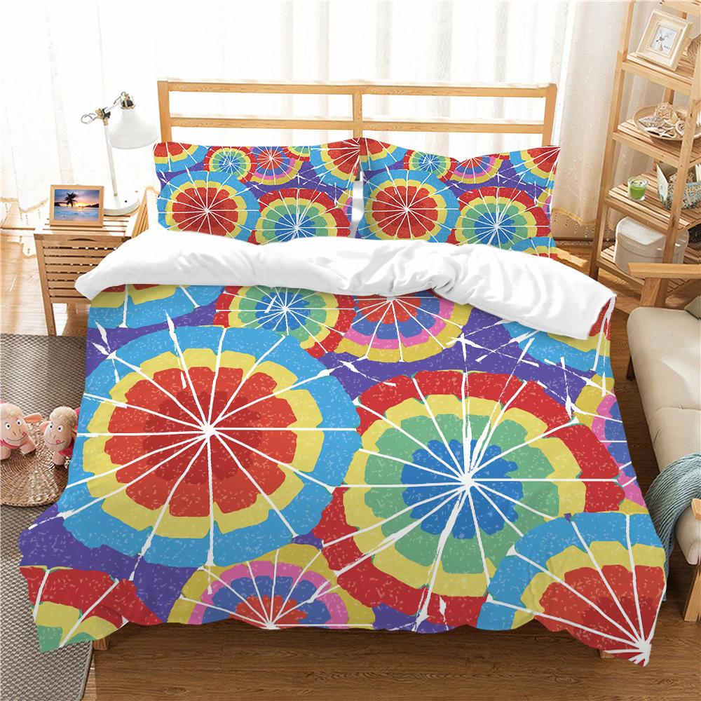 Bohemian Floral King Queen Duvet Cover Boho Mandala Cashew Flowers Bedding Set Exotic Tribe Style 2/3pcs Polyester Quilt Cover