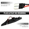2PCS For 10th generation Honda Civic 2016-2020 Clear & Smoked LED Side Blinker Indicator Marker Light Black Smoked Lens