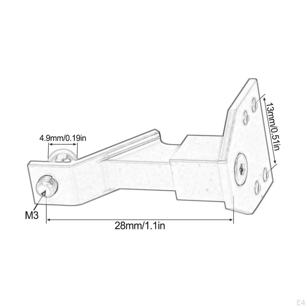 Clutchholder reservedeler erstatning metall justerbar drops tilhenger mottaker for 1/10 Rc