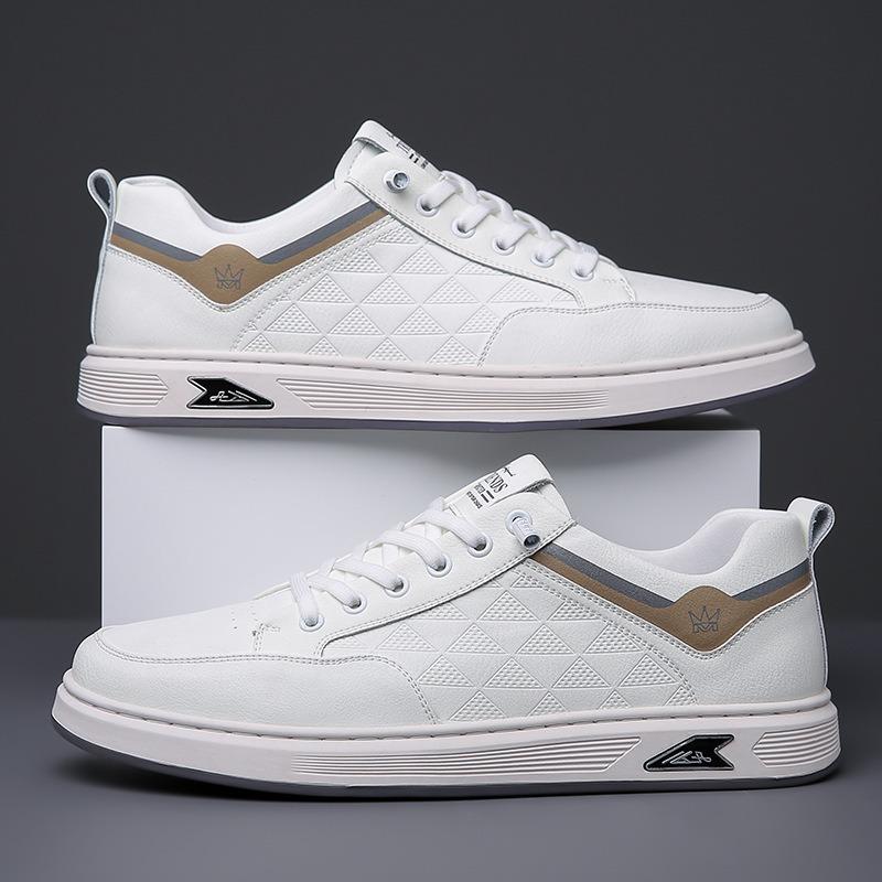 Mode Frühling Herbst Plateau Leder Board Schuhe für Herren Designer Weichsohlen Freizeitsneaker Herren Mode Leichte Sportschuhe Zapatos Hombre