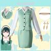 Spy×family Yor Forger Cosplay Kostüm Arbeitsuniform Kleid Set in voller Größe