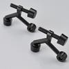 2Pcs Hinge Pin Door Stop Adjustable Hidden K-Type Thick Door Stop with Rubber Buffer Damper Door