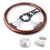 Beauty Carved Style Universal Classic Real Mahogany Wood Steering Wheel 380mm 15 Inch Car Steering Wheel
