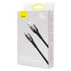 Durable flexible fast charging cable USBA USBC 100W 1m black