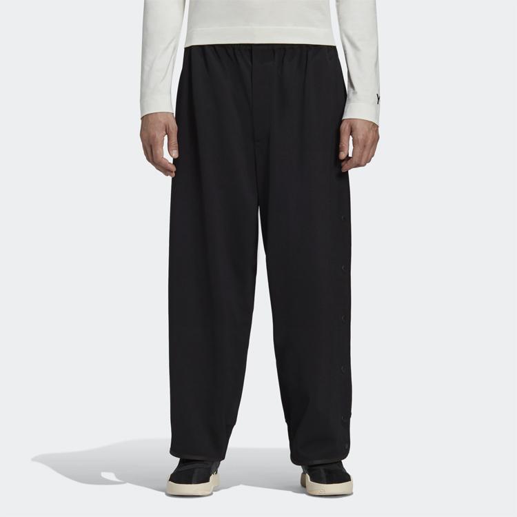 Y-3 Button-Up Loose Casual Pants Unisex Bottoms Black GK4364