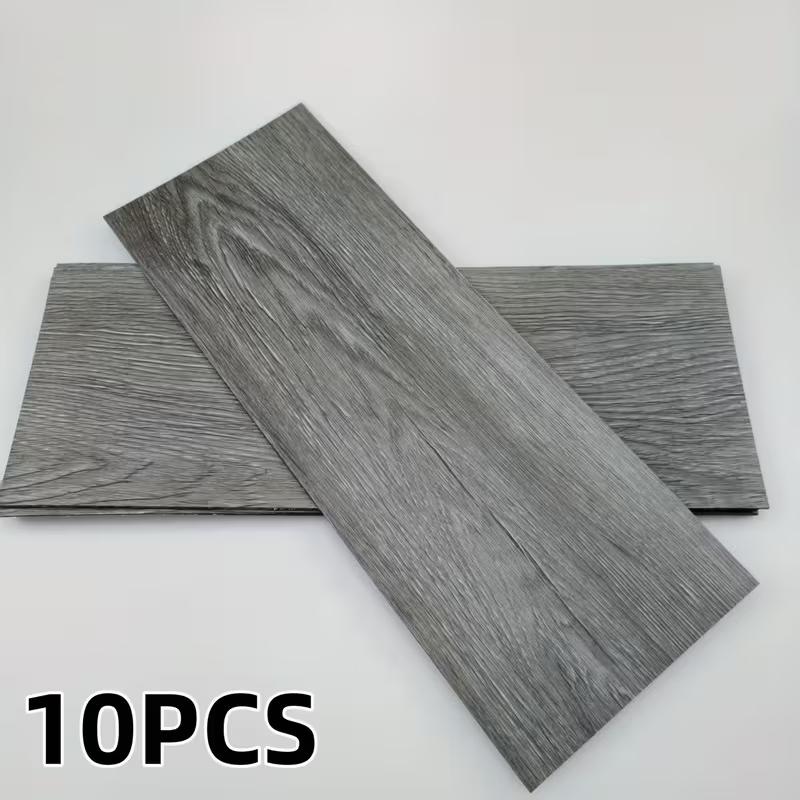 10 ks 40x15cm PVC Podlahové Samolepky Samolepicí Samolepky Voděodolné Zesílené Dřevěný Vzor Podlahové Samolepky Samolepky Obývací Pokoj