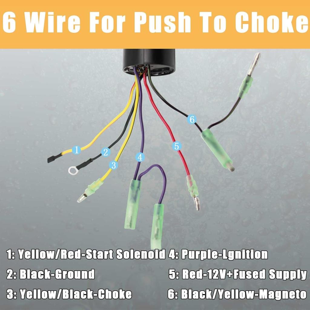 Boat Ignition Switch With Keys 87-17009A5 87-17009A2 For Mer-Cury Outboard Motors Control Box With 3 Position And 6 Wires Sierra Marine Ignition