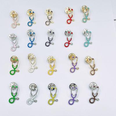 Cartoon Doctor Stethoscope Brooch - Creative European & American Jewelry