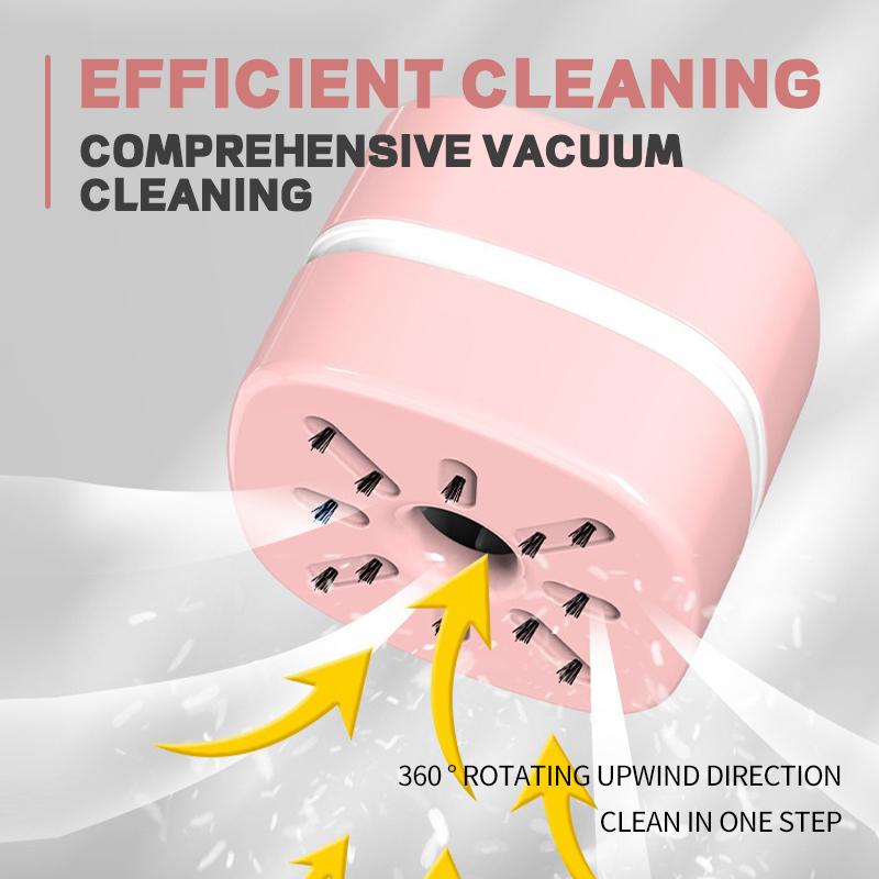 Mini Pulitore Portatile Manuale da Scrivania per Studenti Gomma Tastiera e Carta Grigia Pulizia Modelli Alimentati da USB/Batteria Disponibili