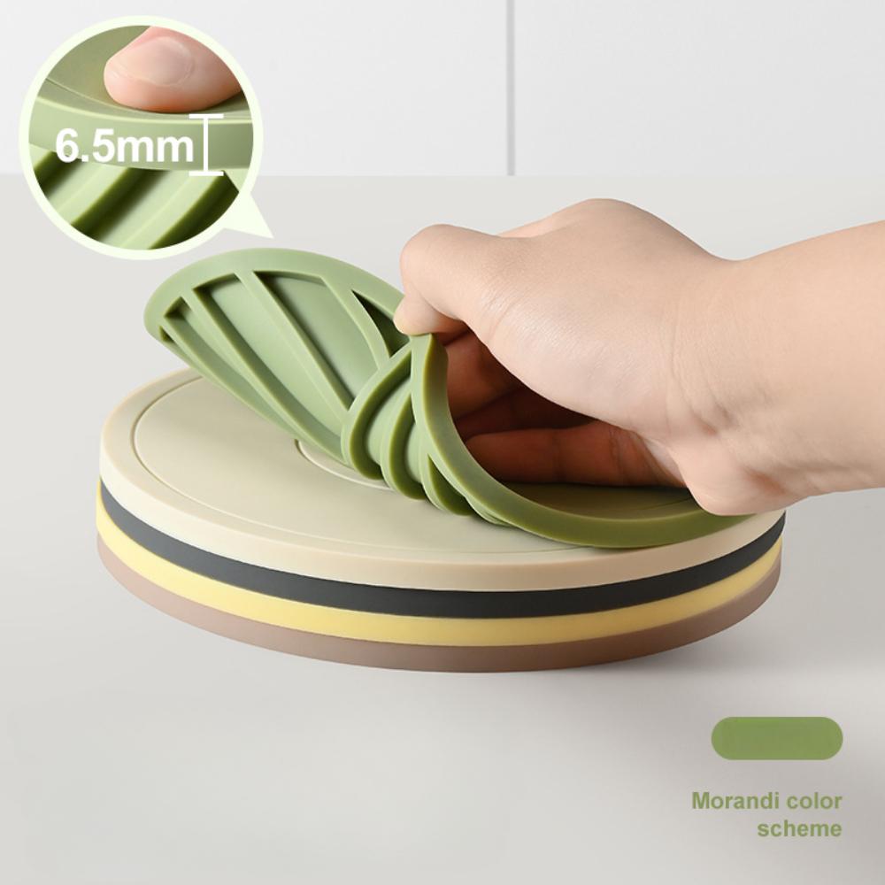 Silikon underlegg for tekopper, skålmatter, bordisoleringsmatter, grønnsakstallerken, hjemmespisematte, premium følelse av lett luksus, anti-skoldingsgrytematter