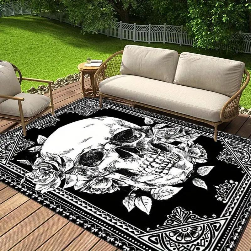 

3D Retro Mandala Frame Rug - Outdoor Garden Decor for Bedroom, Living Room Area Floor Mat for Home Decoration 60x90cm 24x36inch
