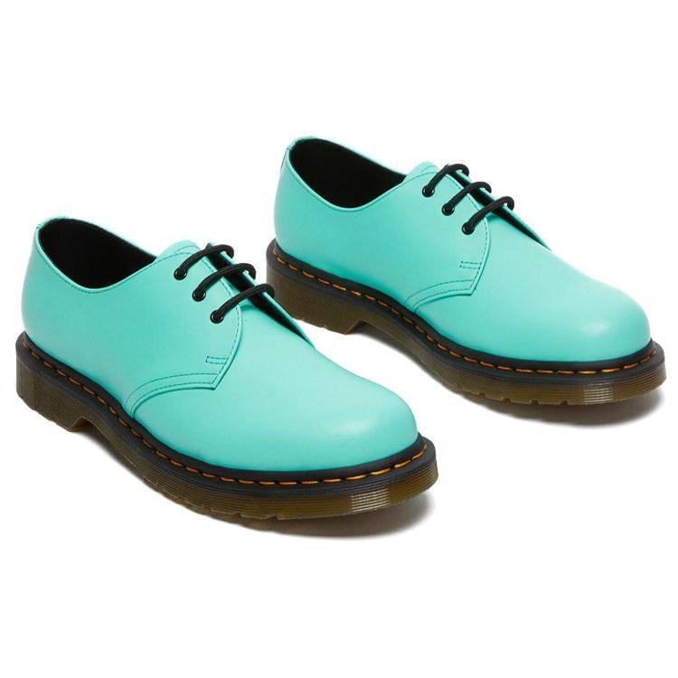 Dr. Martens 1461 Gładkie Skórzane Buty Casualowe Miętowa Zieleń Buty Męskie 26369983