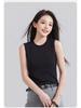 Tencel Lyocell Women's Sleeveless Knit Vest - Loose Round Neck Slimming Top