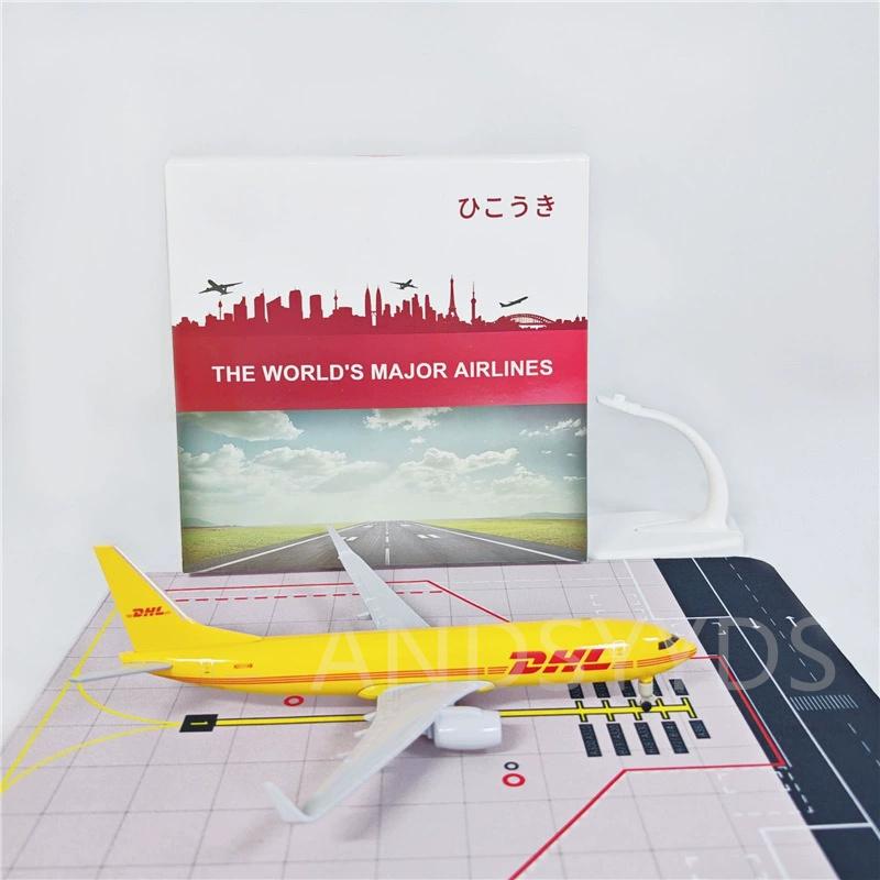 AIR DHL Airlines 20cm B737 Metal Alloy 1/400 Scale Airplane Diecast Model Plane Aviation Aircraft With Landing Gear Collection