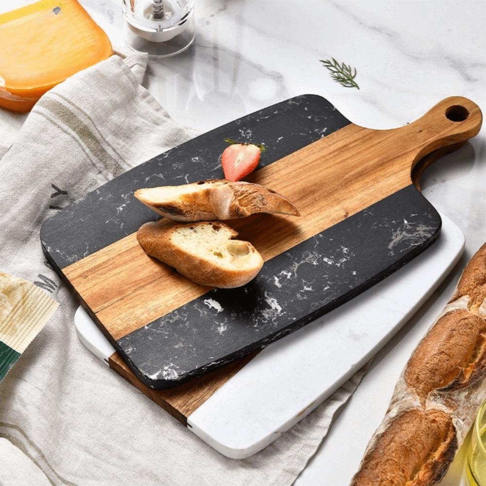 Heat-resistant Marble Wood Cutting Boards Mold-resistant Fruit Plate Preparing The Ingredients