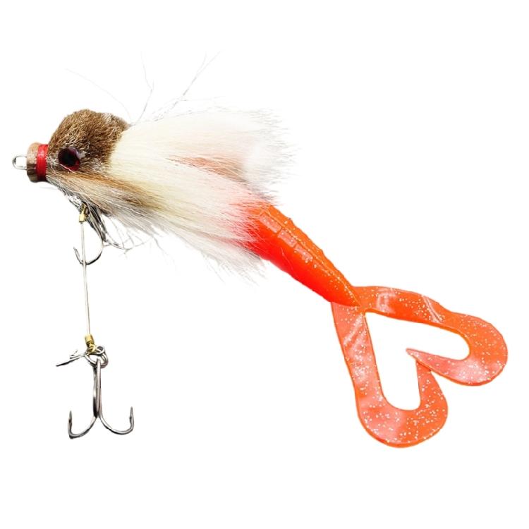 Tear Resistant Fishing Baits Realistic Appearance Soft Lures with Furry Exterior Strong Construction For Extended Use