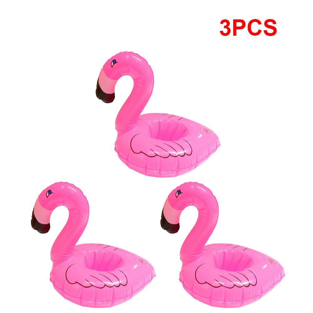 1-5 pièces Porte-gobelet Gonflable Flamant Porte-boissons Flotteur Piscine Jouet Piscine Baignade Décoration Fête Sous-verres Piscine Acce
