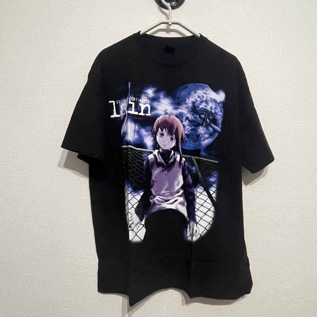 

[USED] GEEKS RULE Lain T-shirt, Black, XL