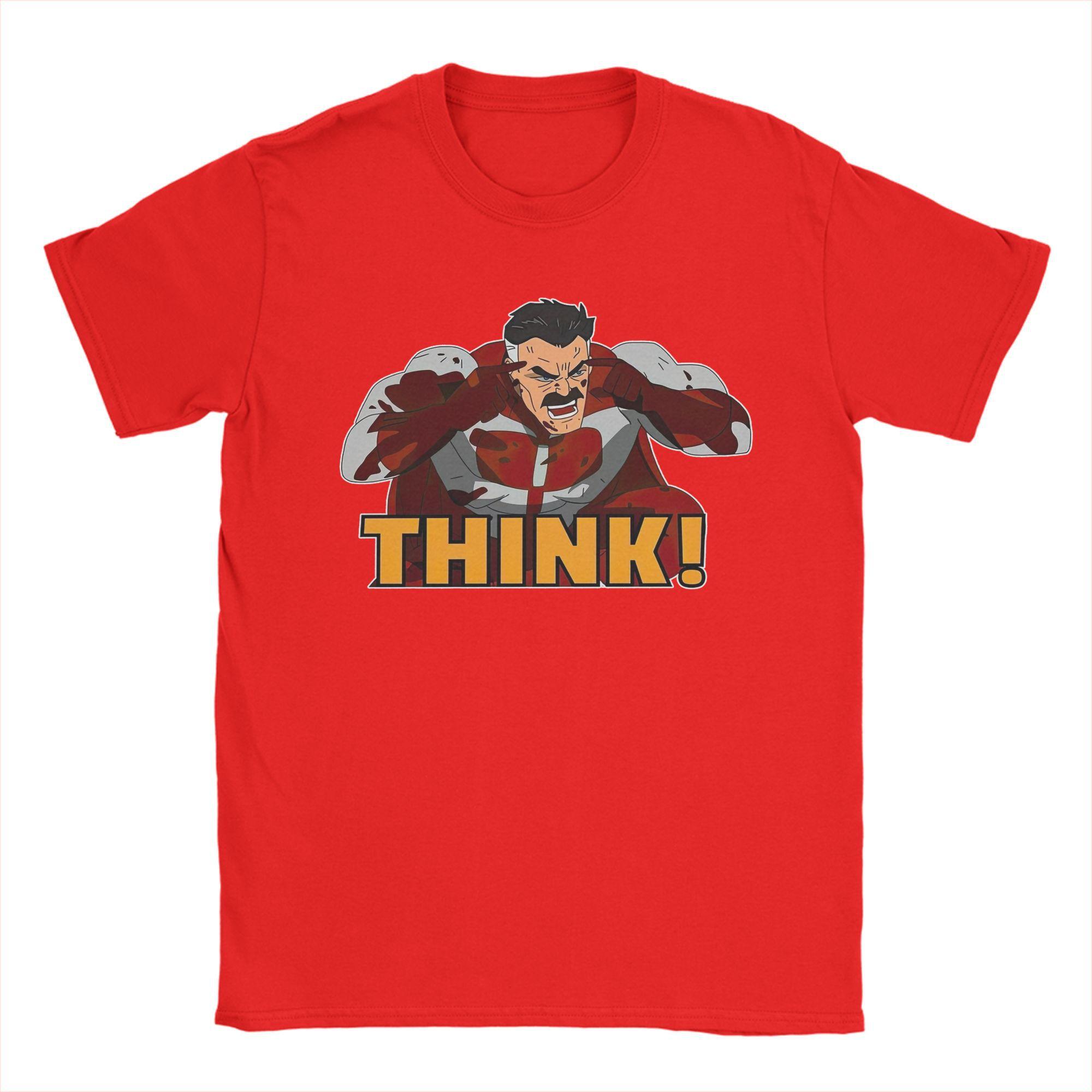 

Мужские футболки Invincible Omni-Man Think Хлопковые топы Безумные футболки с коротким рукавом и круглым вырезом Футболки для вечеринок S