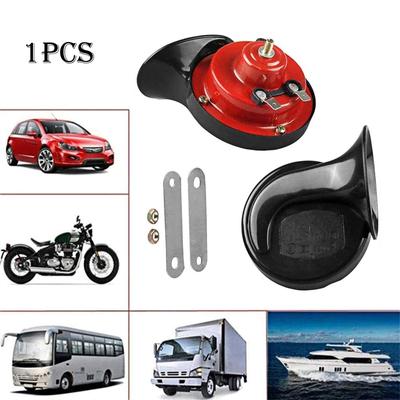 12V Air Horn Dual Tone Electric Snail Horn 120dB Snail Sound Horn Waterproof Car Warning Loudspeaker Motorcycle Car Accessories