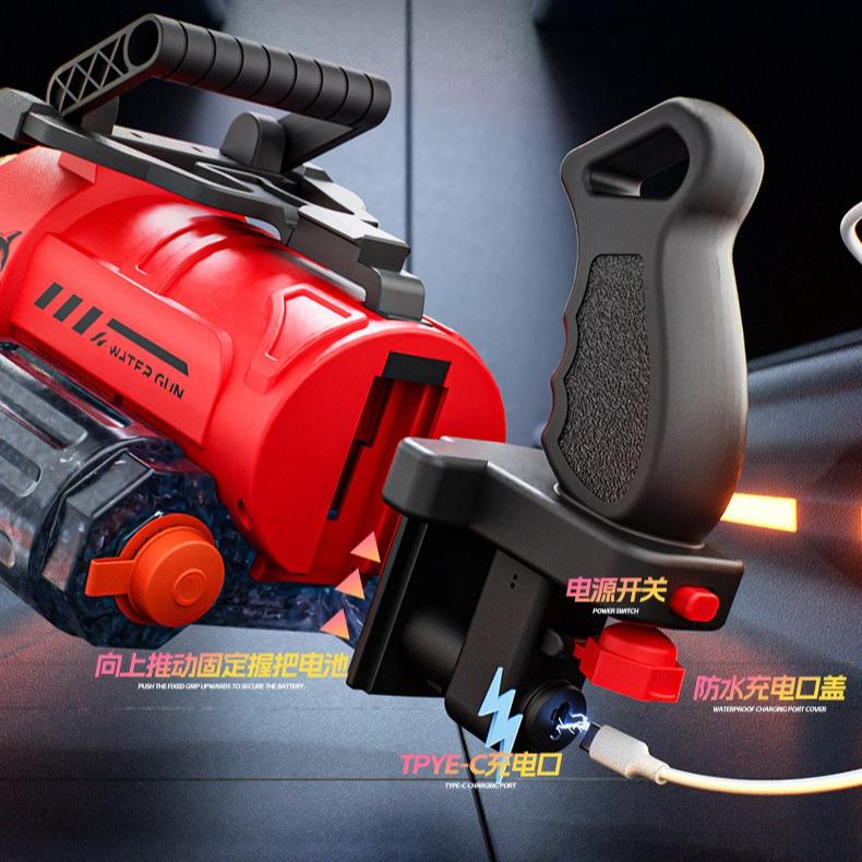 Powerful Intelligent Gatling Water Gun Toy Electric Water Pistol Spray Blaster Beach Summer Pool Outdoor Toys for Boys Kids Gift