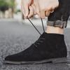 Spring Autumn Men Dress Oxfords Shoes Outdoor Suede Leather Sneakers Man Moccasins Work Business Shoes Soft Male Ankle Boots
