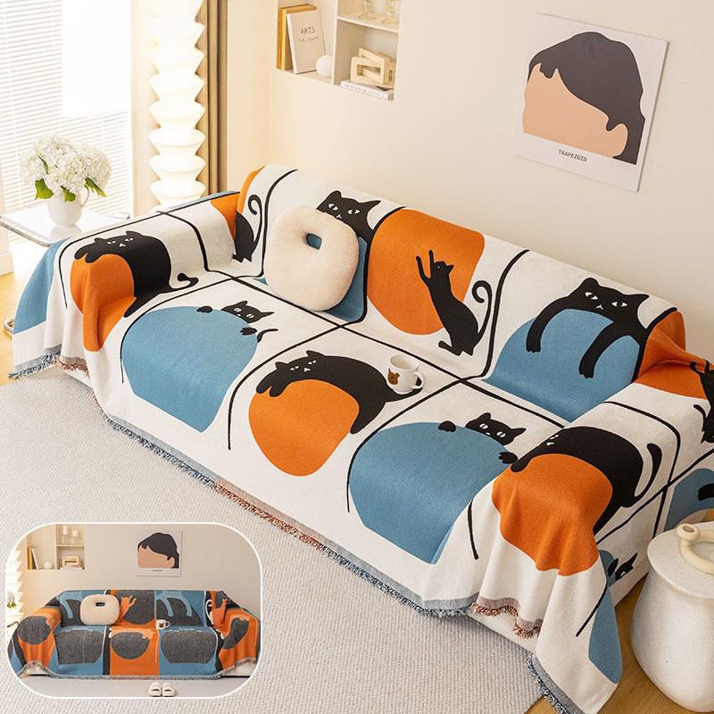 

Чехол для дивана из синели с рисунком, ткань «Четыре сезона», универсальный полный комплект, чехол для дивана, полотенце, чехол для дивана, чехол для дивана, подушка 180-130cm