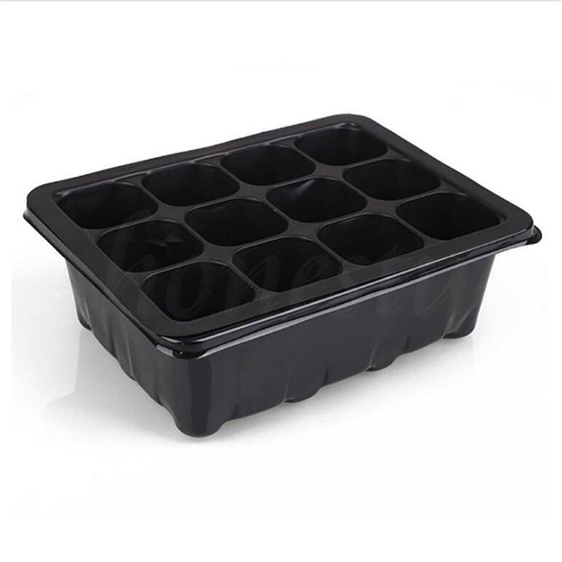3Pcs/Set 12 Cell Seed Starter Kit Starting Plant Propagation Tray Dome Gardening