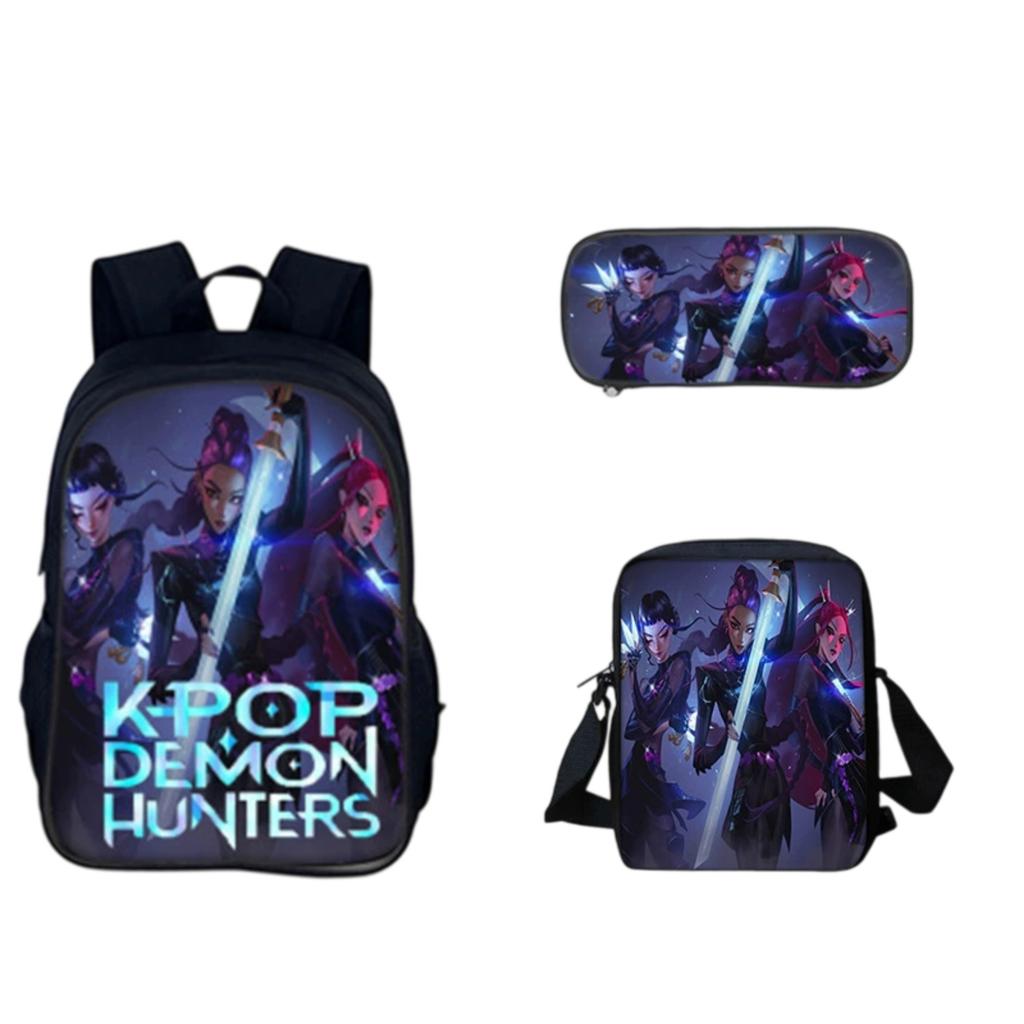 3-Piece Game Backpack School Bag For Teenagers Boys And Girls Travel Study Backpack And Lunch Box And Pencil Bag