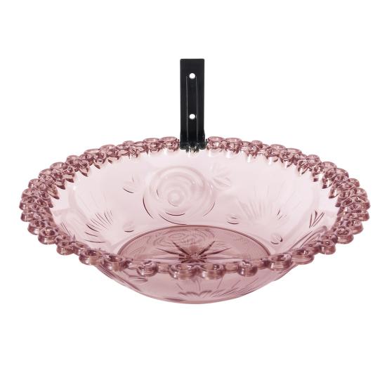 Outdoor Bird Bath Feeder Tray Durable Construction Easy To Clean Simple Installation Detachable Hummingbird Birdbath Bowl