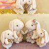 Soft Plush Floral Skirt Rabbit Plush Toy Long Ears Rabbit Doll Rabbit Stuffed Doll Bunny Plush Doll